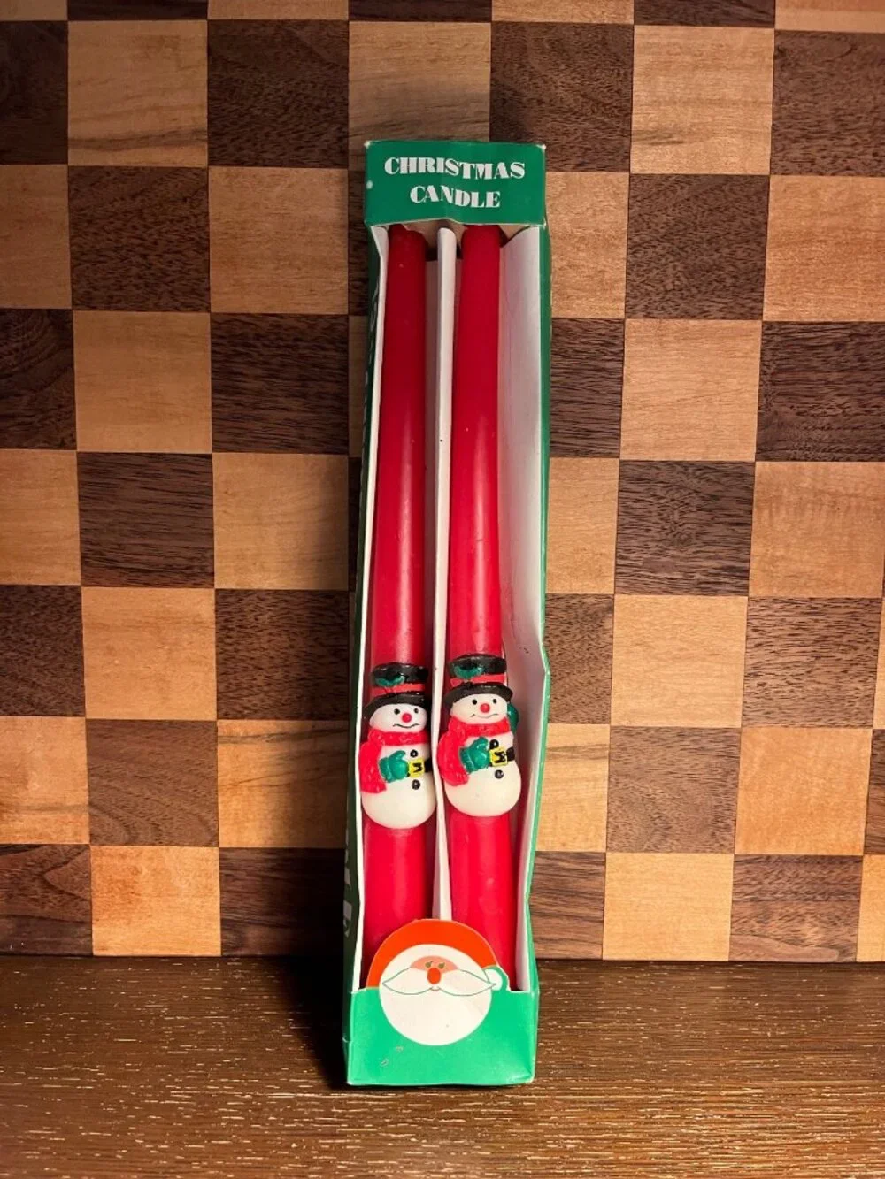 Snowman Taper Christmas Candles A613